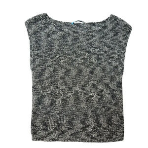 Alice & Olivia Black Knit Crop Tank Size: S